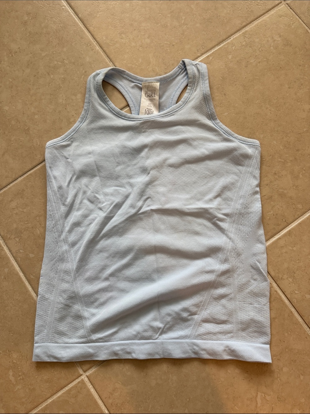 Athleta Girl Pale Blue Racerback Performance Tank